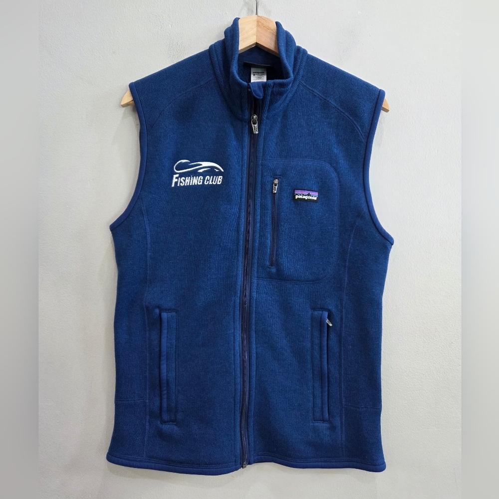 Patagonia Better Sweater Full Zip Blue Vest Fleece Outdoor Hiking Fishing Small